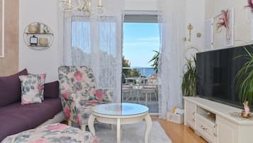 Apartment (Two Bedroom Apartment With Balcony An) | Living room | 32-inch flat-screen TV with satellite channels