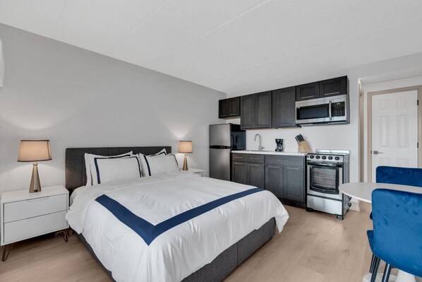 1 chambre, bureau, Wi-Fi, draps fournis