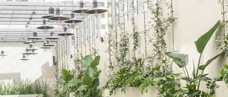 Espace de banquet Ă lâextĂ©rieur