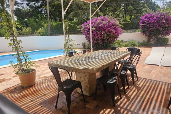 Espaço exterior piscina