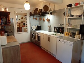 Microwave, oven, stovetop, dishwasher