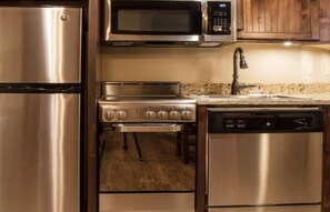 Microwave, oven, stovetop, dishwasher