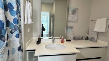 Towels, soap, toilet paper