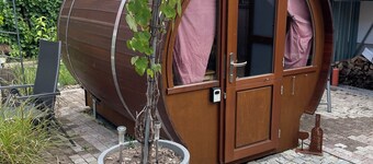 Schlafen im Weinfass