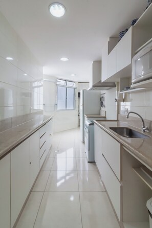 Appartement supérieur, 2 chambres, climatisation | Cuisine privée