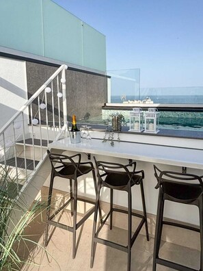 Casa adosada Premium, 3 habitaciones, piscina privada, vistas al mar | Piscina privada