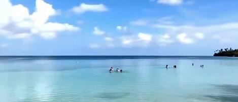 Sun-loungers, beach towels