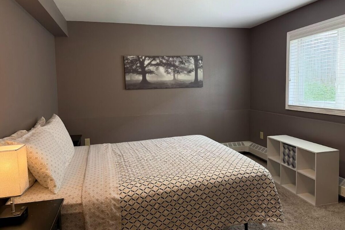 Lark St #101; Apartment with Kitchen, Queen Bed | WiFi (free), individually decorated, individually furnished, bed sheets