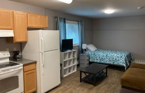 Departamento, 1 cama Queen size, para no fumadores, cocina | Área de sala de estar