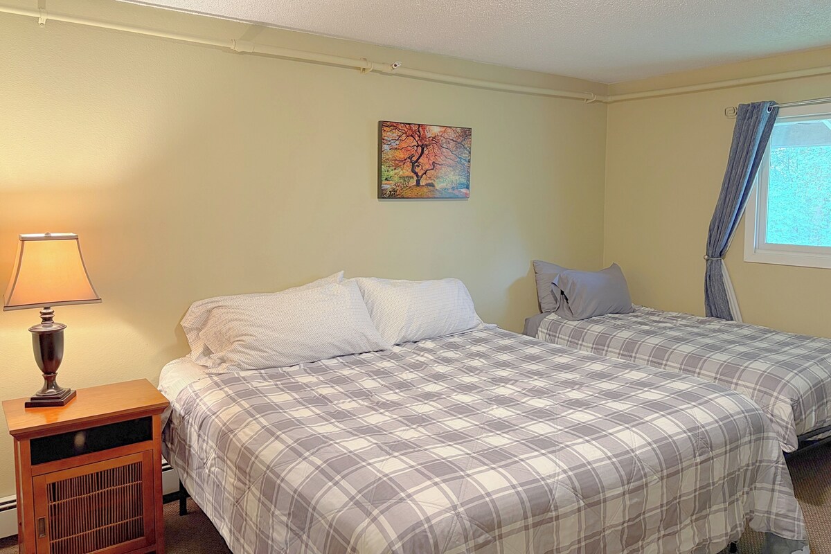 Lark St #1; Top Floor Apartment with Kitchenette, King and Twin | WiFi (free), individually decorated, individually furnished, bed sheets