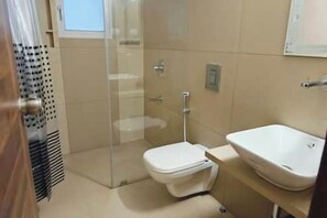 Shower, hair dryer