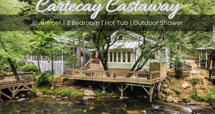 Charming riverfront 3-bedroom cottage in Ellijay on the Cartecay river