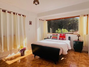 Honeymoon Room, Garden View | Desk, laptop workspace, free WiFi