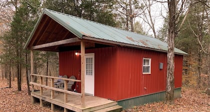 Charming cabin with AC and WiFi in the middle ofthe Shawnee National Forest.