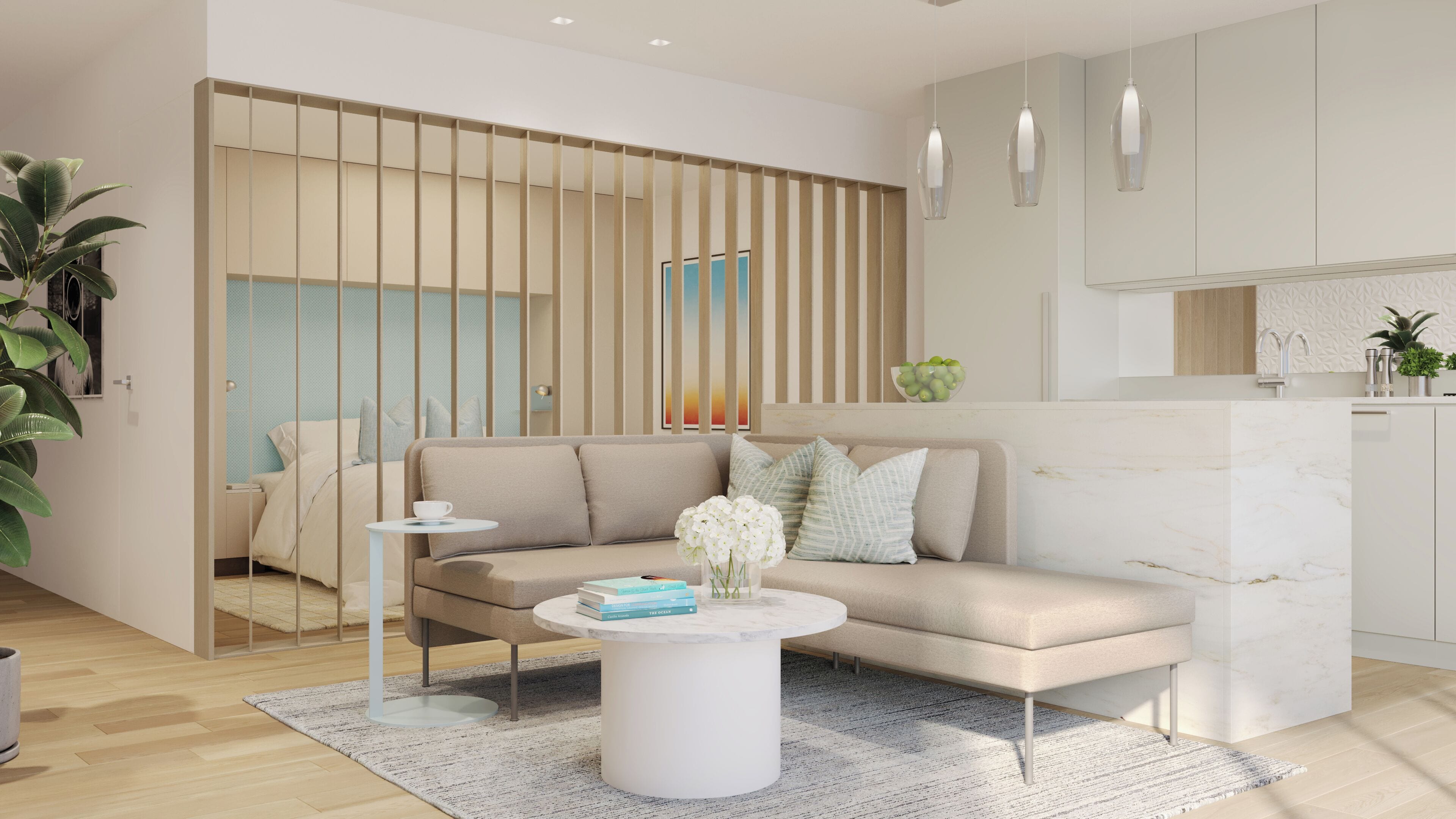 Full-sized fridge, microwave, oven, stovetop