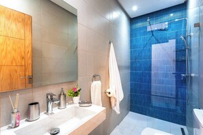 Asciugacapelli, asciugamani, sapone, shampoo