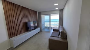 Appartement Deluxe, vue mer | Coin séjour