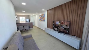 Appartement Deluxe, vue mer | Coin séjour