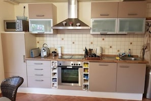 Microwave, oven, stovetop, dishwasher