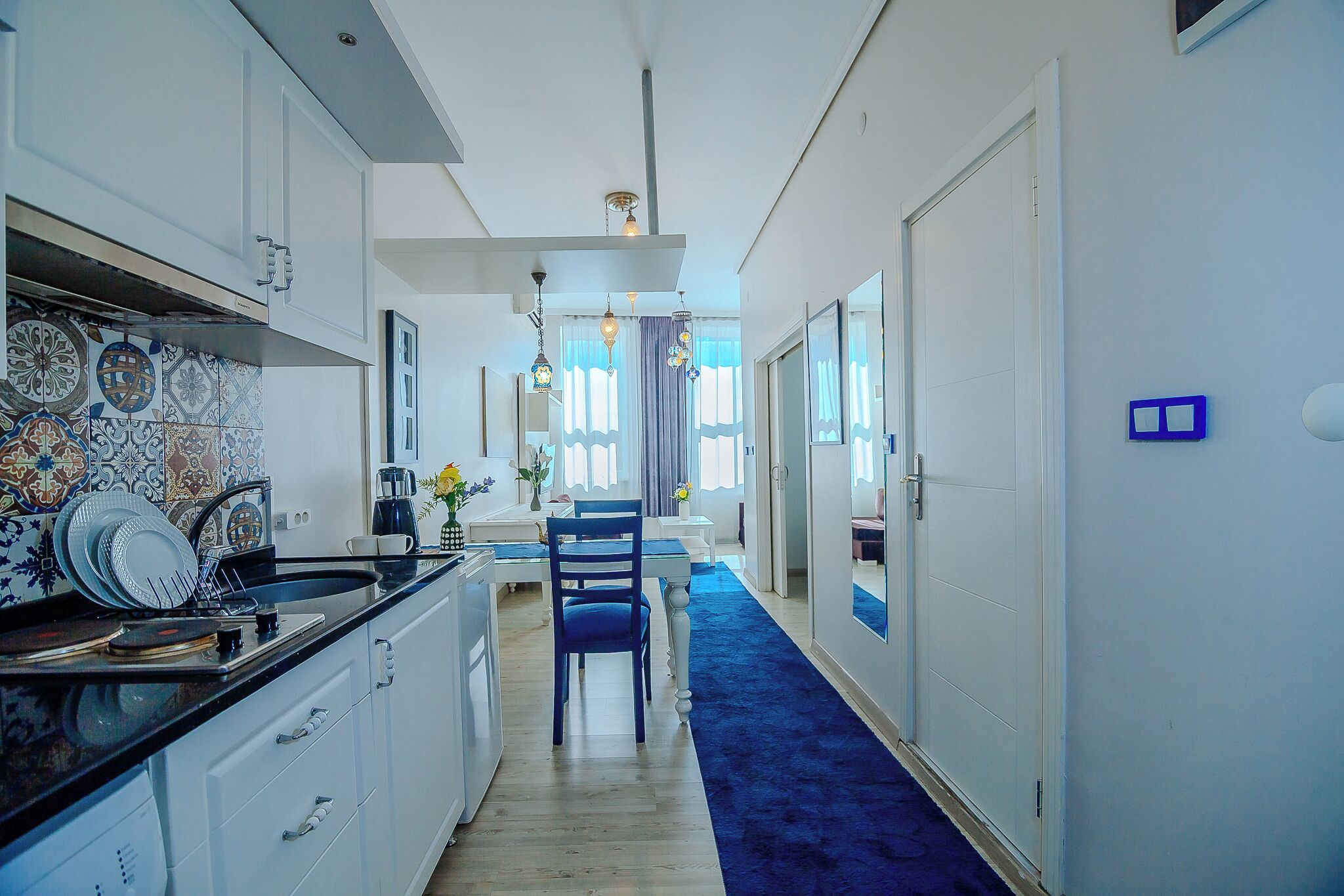 Superior-Apartment | Schreibtisch, Bügeleisen/Bügelbrett, kostenlose Babybetten