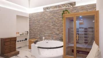 Hot tub, deep-tissue massages, Swedish massages, Thai massages