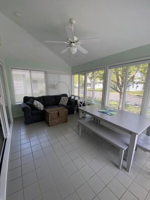 TV, table football, books - Cottages at Summer Village, fully furnished cottage, Wi-fi, heated pools, hot tub (Wells)