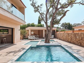 Una piscina riscaldata