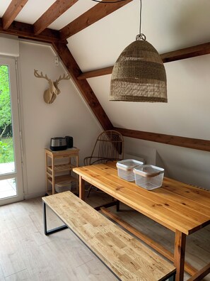 Dining - Chic cabin spirit in the forest 10 minutes from the beach (Unknown)