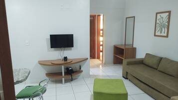 Family Apartment | Living area | 32-inch Smart TV with digital channels