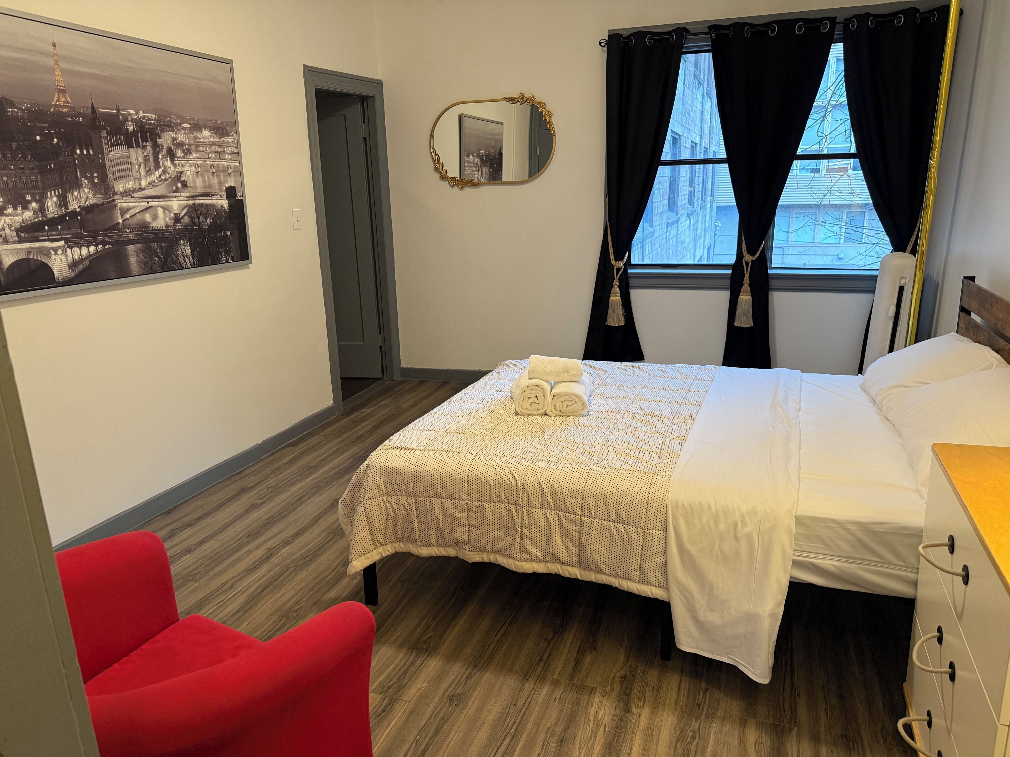 Premium bedding, free WiFi, bed sheets