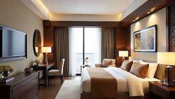 Deluxe Double or Twin Room, City View | Desk, laptop workspace, free WiFi