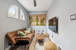 TV connectée, cheminée