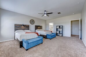 2 habitaciones, tabla de planchar con plancha y wifi gratis 