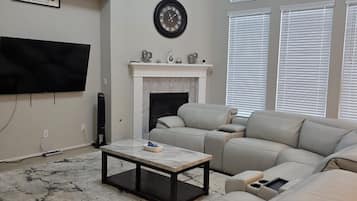 Smart TV, fireplace, printers