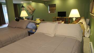 4 makuuhuonetta, silitysrauta/-lauta, Wi-Fi, vuodevaatteet