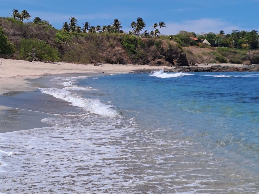 Beach nearby, black sand