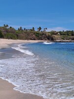 Beach nearby, black sand