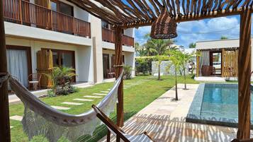 Indoor pool, outdoor pool
