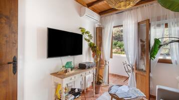 TV, caminetto