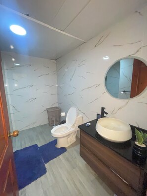 Handdoeken, zeep, toiletpapier