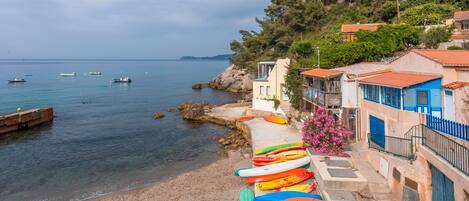 Accommodatie ligt op het strand
