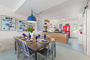 Dining - ☀️ Beachside with Private Beach Access<br>☀️ 4 luxurious King bedrooms & 4 baths<br>☀️ Comfortably sleeps up to 8 guests<br>☀️ Outdoor Kitchen and Dining<br>☀️ Within walking distance of 2 restaurants: SaltLife & Sandbar <br>☀️ Outdoor Kitchen<br>☀️ (Fernandina Beach)