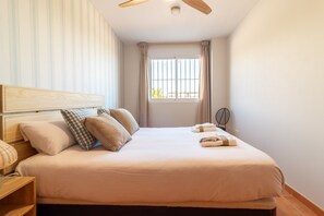 1 bedroom, iron/ironing board, bed sheets