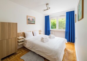 1 bedroom, iron/ironing board, WiFi, bed sheets - Aleja Waszyngtona Chic Apartment (Warszawa)