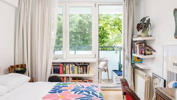 2 slaapkamers, een strijkplank/strijkijzer, wifi, beddengoed