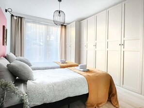 2 habitaciones, wifi gratis y ropa de cama 