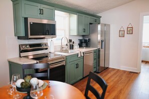 Microwave, oven, stovetop, dishwasher