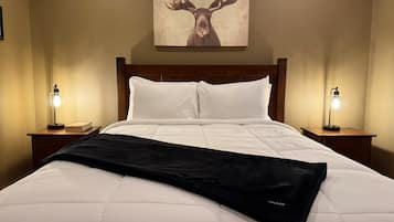 3 slaapkamers, een strijkplank/strijkijzer, gratis wifi, beddengoed