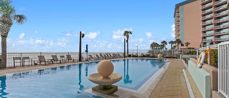 A heated pool
