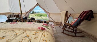 Vashon Island Glamping Tent with Sea Views on 5 acres Forest & Field 1-bedroom